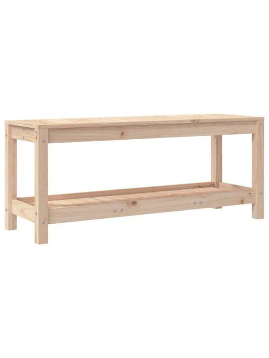 Zahradní lavice 108 x 35 x 45 cm masivní borové dřevo