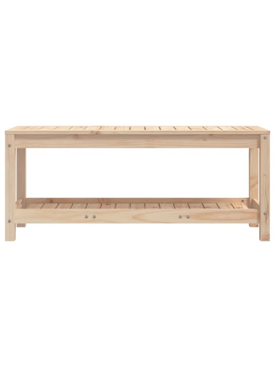 Zahradní lavice 108 x 35 x 45 cm masivní borové dřevo