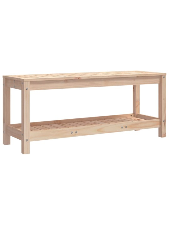 Zahradní lavice 108 x 35 x 45 cm masivní borové dřevo