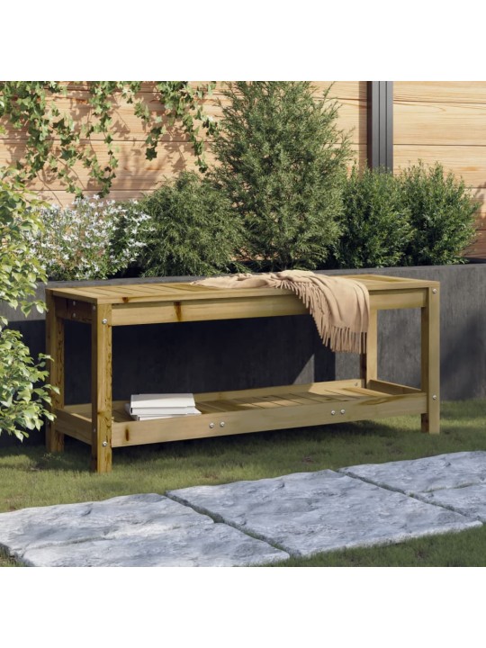 Zahradní lavice 108 x 35 x 45 cm impregnované borové dřevo