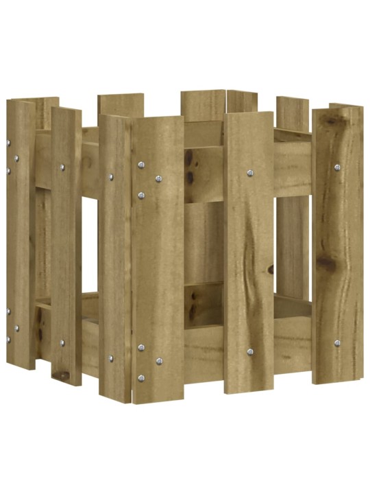 Zahradní truhlík plotový design 30x30x30 cm impregnované dřevo