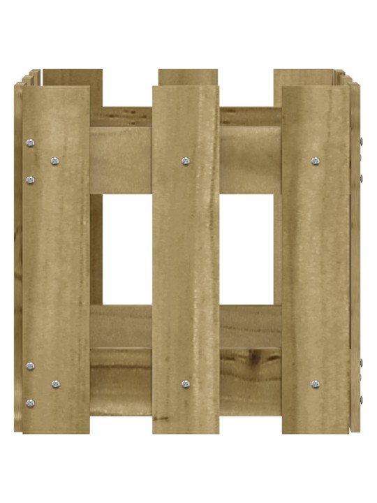 Zahradní truhlík plotový design 30x30x30 cm impregnované dřevo