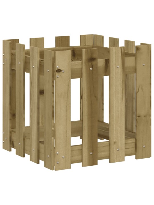 Zahradní truhlík plotový design 40x40x40 cm impregnované dřevo