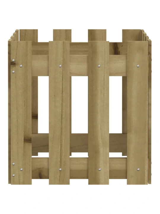 Zahradní truhlík plotový design 40x40x40 cm impregnované dřevo