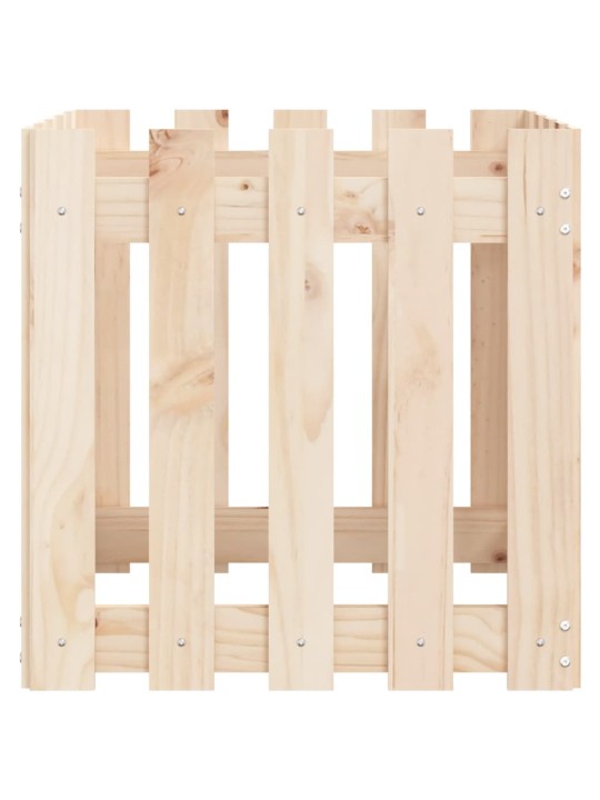 Zahradní truhlík plotový design 50x50x50 cm masivní borovice