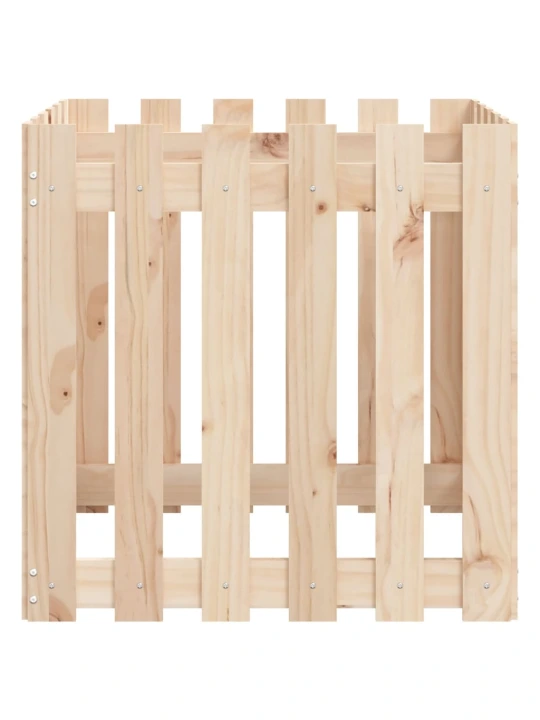 Zahradní truhlík plotový design 60x60x60 cm masivní borovice