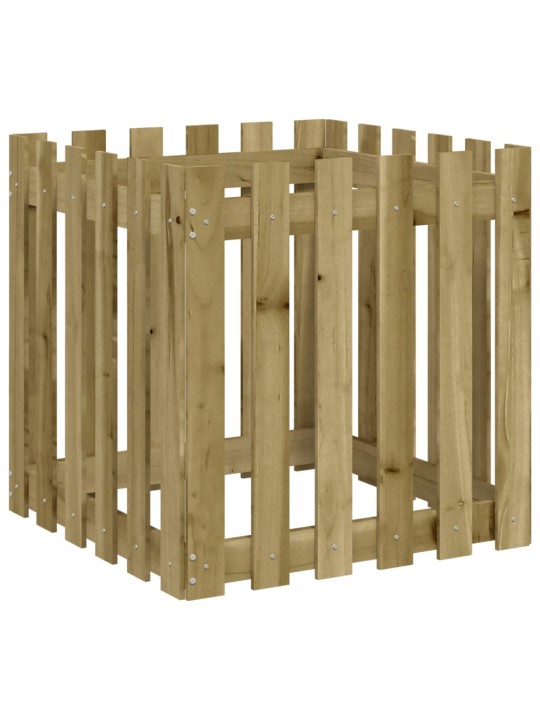 Zahradní truhlík plotový design 30x30x30 cm impregnované dřevo