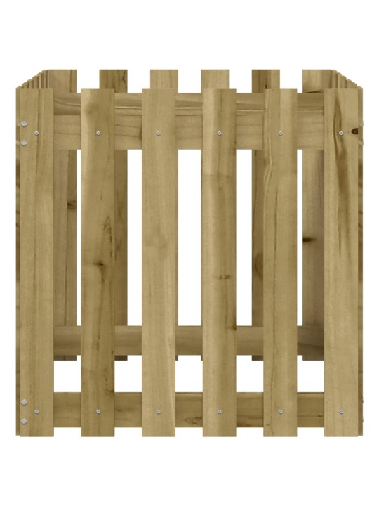 Zahradní truhlík plotový design 30x30x30 cm impregnované dřevo