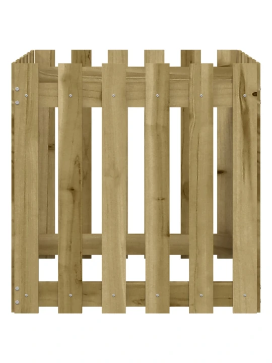 Zahradní truhlík plotový design 30x30x30 cm impregnované dřevo