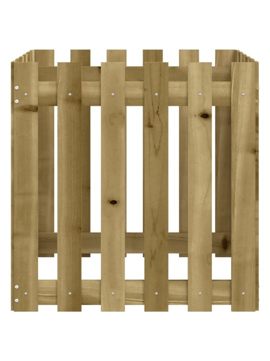 Zahradní truhlík plotový design 30x30x30 cm impregnované dřevo