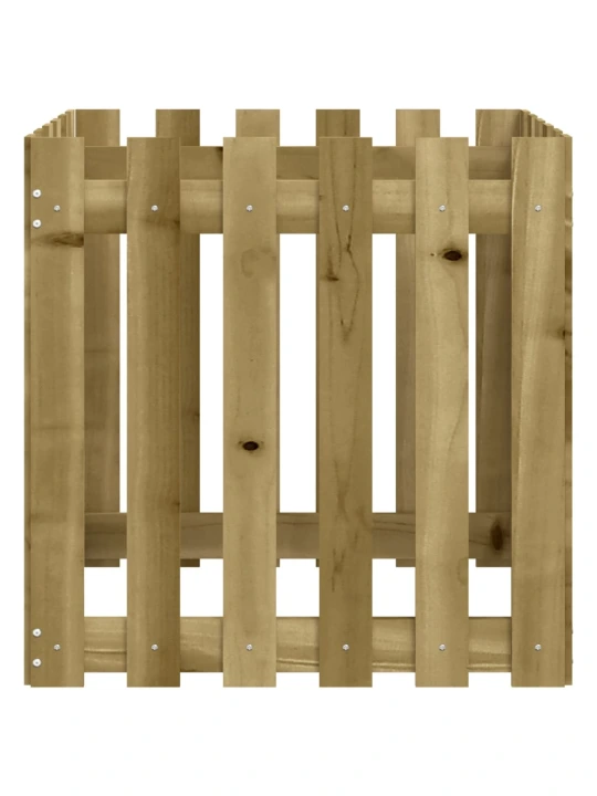 Zahradní truhlík plotový design 30x30x30 cm impregnované dřevo