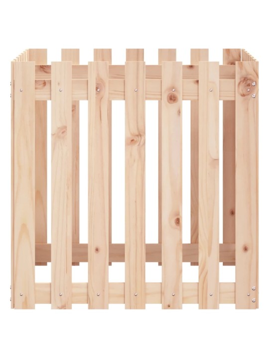Zahradní truhlík plotový design 70x70x70 cm masivní borovice