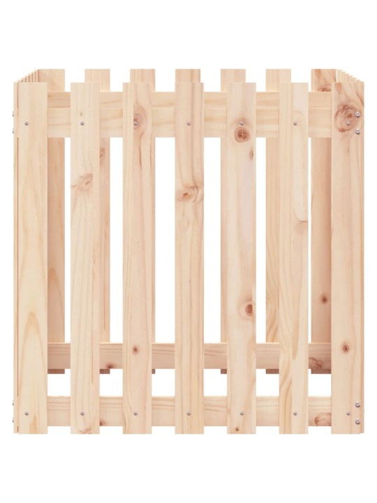 Zahradní truhlík plotový design 70x70x70 cm masivní borovice