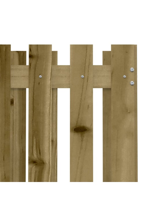 Zahradní truhlík plotový design 70x70x70 cm impregnované dřevo