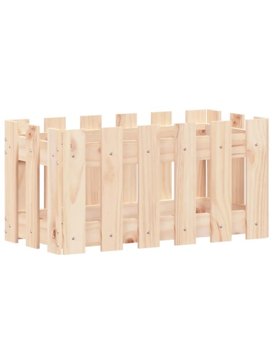 Zahradní truhlík plotový design 60x30x30 cm masivní borovice