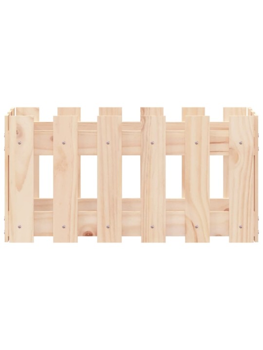 Zahradní truhlík plotový design 60x30x30 cm masivní borovice