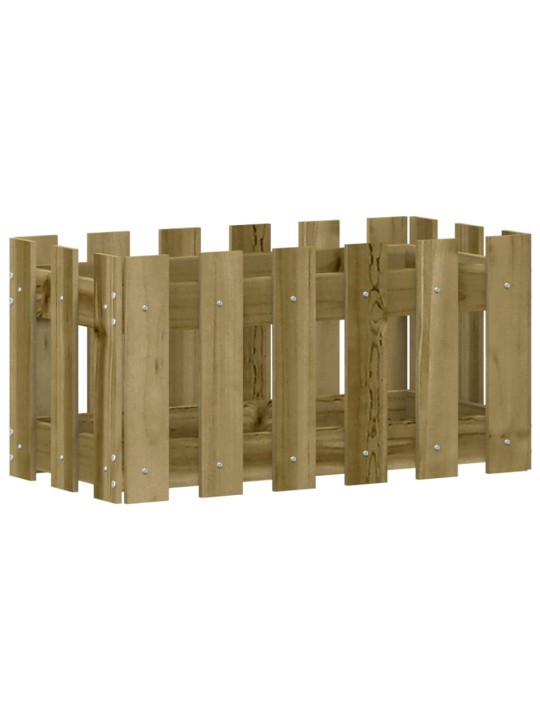 Zahradní truhlík plotový design 60x30x30 cm impregnované dřevo