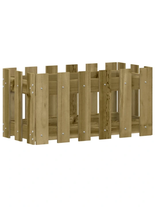 Zahradní truhlík plotový design 60x30x30 cm impregnované dřevo