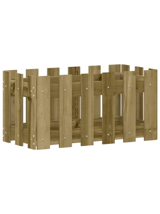 Zahradní truhlík plotový design 60x30x30 cm impregnované dřevo