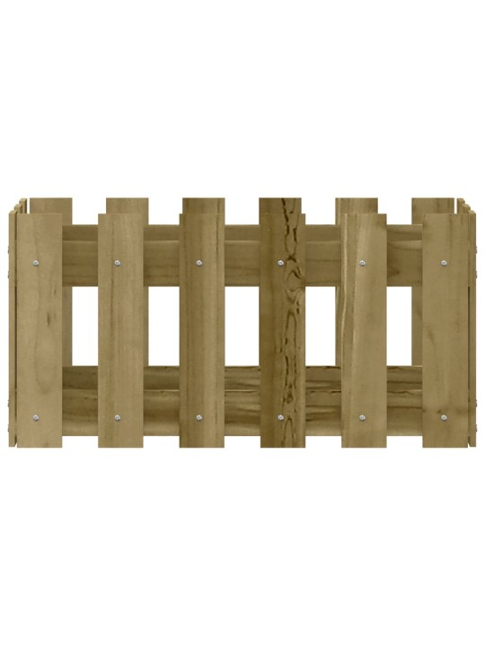 Zahradní truhlík plotový design 60x30x30 cm impregnované dřevo