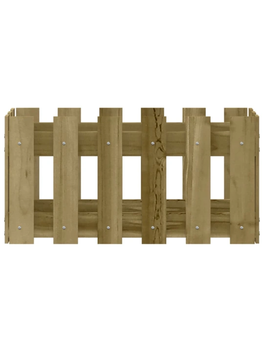Zahradní truhlík plotový design 60x30x30 cm impregnované dřevo