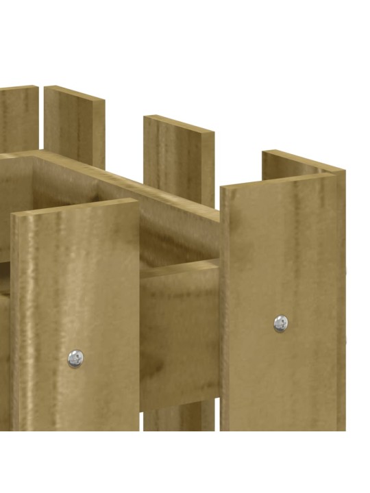 Zahradní truhlík plotový design 60x30x30 cm impregnované dřevo