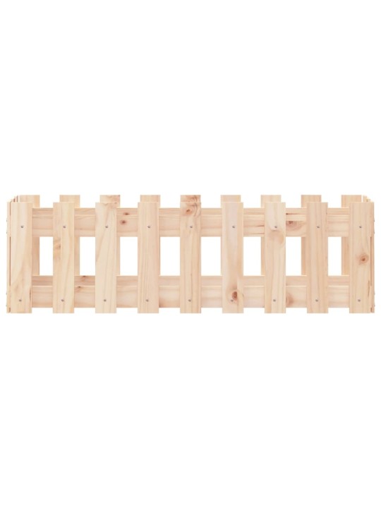 Vyvýšený záhon plotový design 100 x 30 x 30 cm masivní borovice