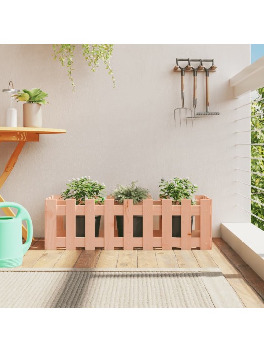 Vyvýšený záhon plotový design 100x30x30 cm masivní douglaska