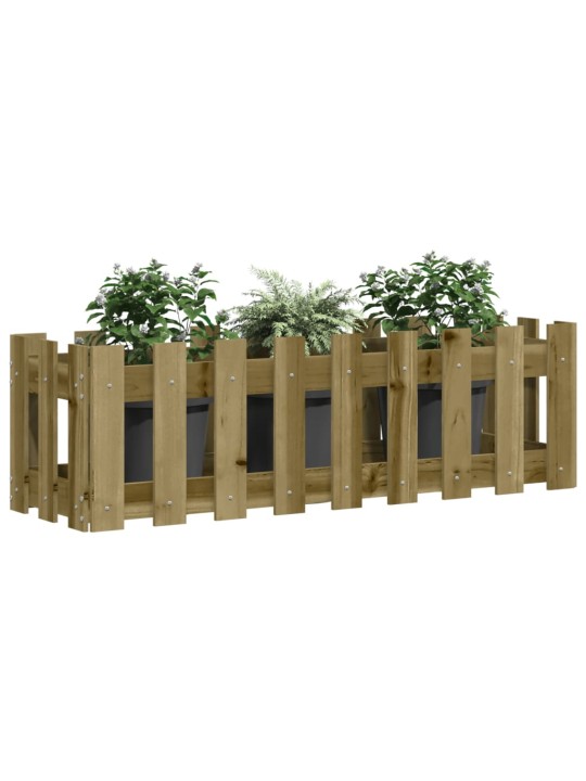 Vyvýšený záhon plotový design 100x30x30cm impregnovaná borovice