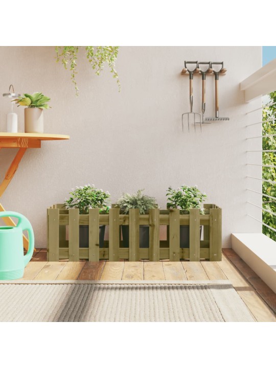 Vyvýšený záhon plotový design 100x30x30cm impregnovaná borovice