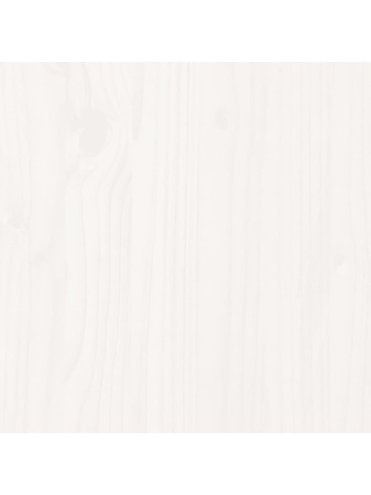 Vyvýšený záhon plotový design bílý 100x50x50 cm masiv borovice
