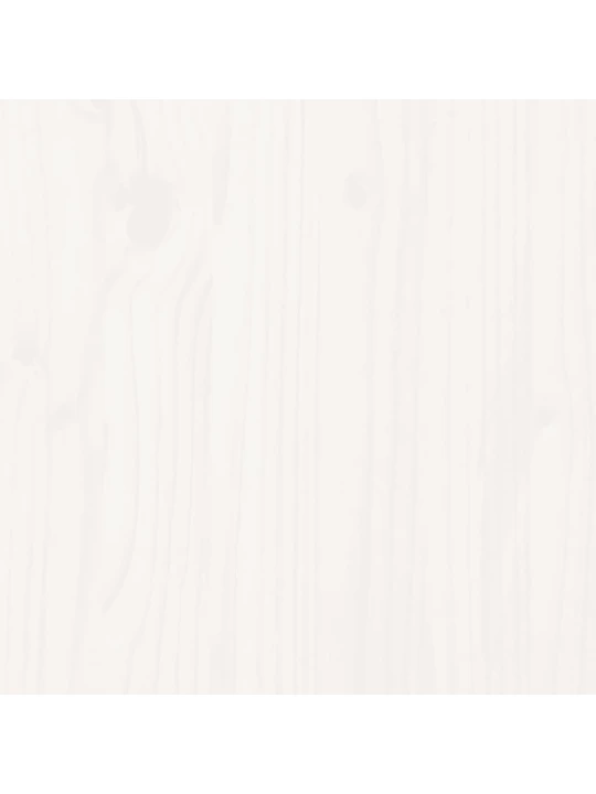 Vyvýšený záhon plotový design bílý 100x50x50 cm masiv borovice