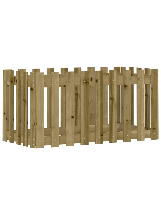 Vyvýšený záhon plotový design 100x50x50cm impregnovaná borovice