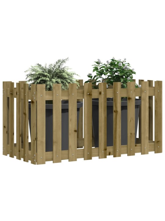 Vyvýšený záhon plotový design 100x50x50cm impregnovaná borovice