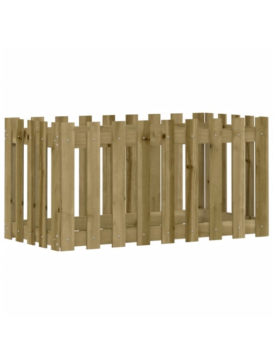 Vyvýšený záhon plotový design 100x50x50cm impregnovaná borovice