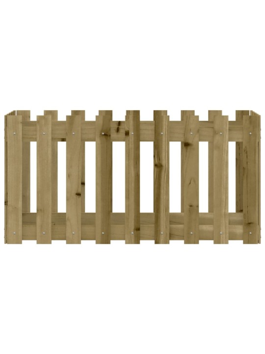 Vyvýšený záhon plotový design 100x50x50cm impregnovaná borovice