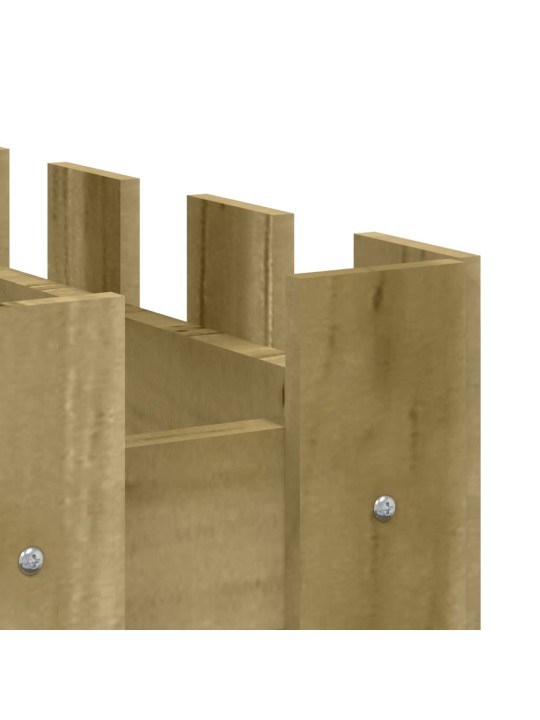 Vyvýšený záhon plotový design 100x50x50cm impregnovaná borovice