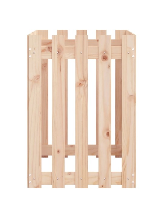 Vyvýšený záhon plotový design 100 x 50 x 70 cm masivní borovice