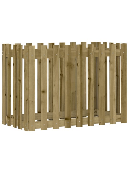 Vyvýšený záhon plotový design 100x50x70cm impregnovaná borovice