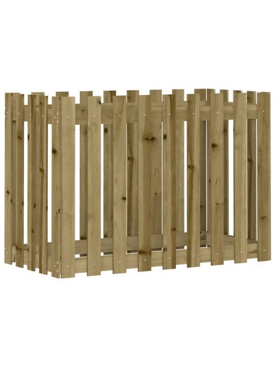 Vyvýšený záhon plotový design 100x50x70cm impregnovaná borovice