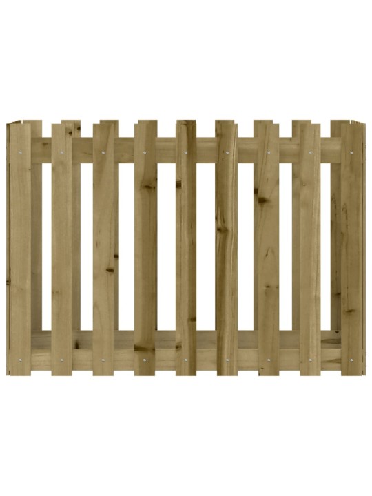 Vyvýšený záhon plotový design 100x50x70cm impregnovaná borovice