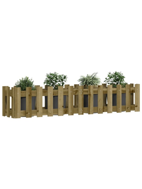 Vyvýšený záhon plotový design 150x30x30cm impregnovaná borovice