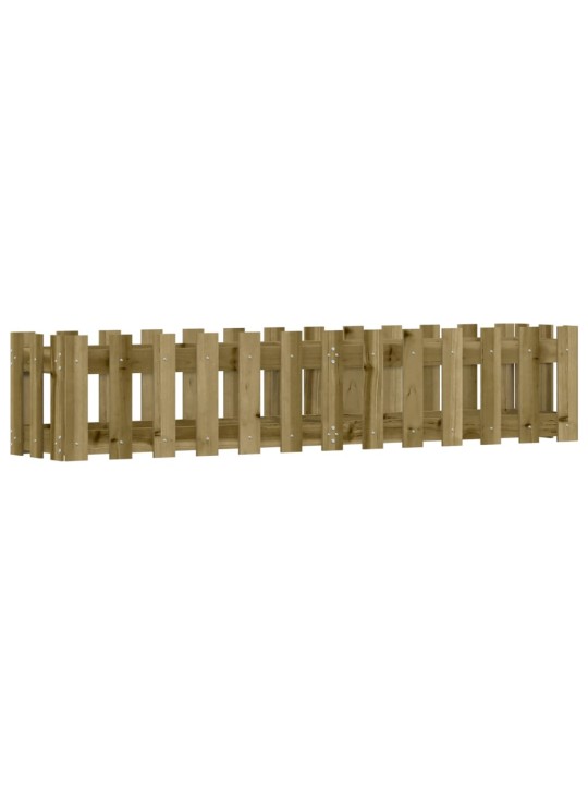Vyvýšený záhon plotový design 150x30x30cm impregnovaná borovice