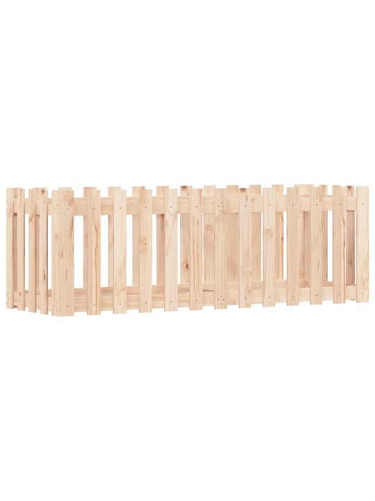 Vyvýšený záhon plotový design 150 x 50 x 50 cm masivní borovice