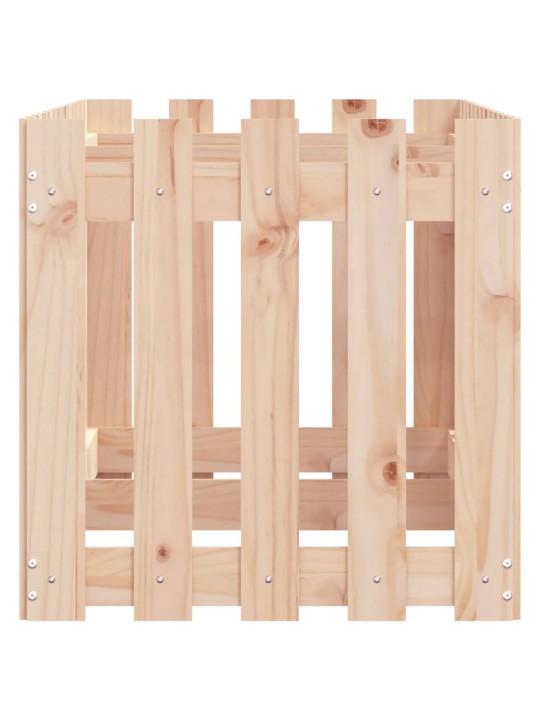 Vyvýšený záhon plotový design 150 x 50 x 50 cm masivní borovice