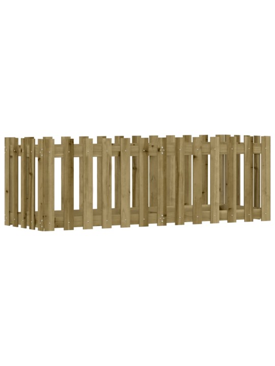 Vyvýšený záhon plotový design 150x50x50cm impregnovaná borovice