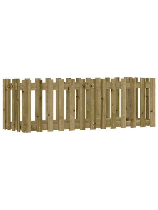 Vyvýšený záhon plotový design 150x50x50cm impregnovaná borovice