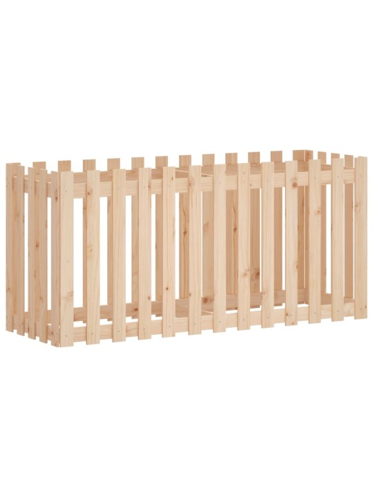 Vyvýšený záhon plotový design 150 x 50 x 70 cm masivní borovice