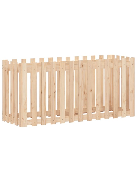 Vyvýšený záhon plotový design 150 x 50 x 70 cm masivní borovice