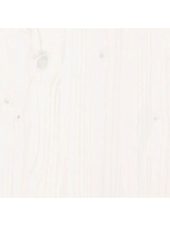 Vyvýšený záhon plotový design bílý 150x50x70 cm masiv borovice